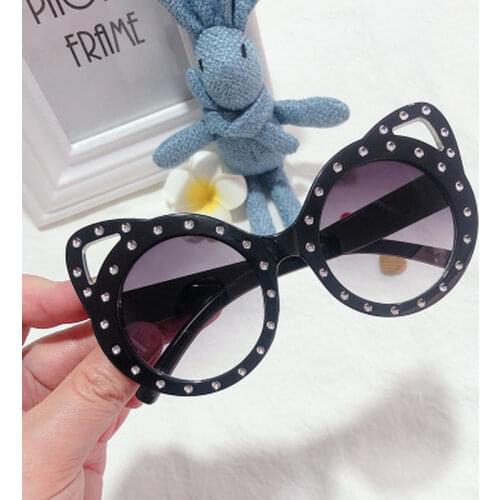 2021 Kids Sunglasses Girls Brand Cat Eye Children Glasses Boys UV400 Lens Baby Sun glasses Cute Eyewear Shades Driver Goggles