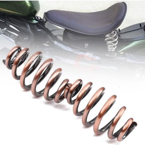 For Harley Chopper Custom Softail Honda Bobber Yamaha Kawasaki Suzuki Brass 3.1" Steel Solo Seat Spring Hardware