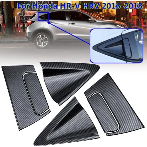 For Honda Vezel HR-V HRV 2016 2017 2018 Car Accessories 6 x ABS Chrome/Carbon fiber Side Rear Door Handle Bowl Cover Insert Trim
