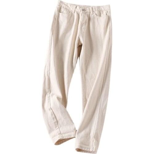 Denim Harem Pants Women Casual Loose Mom Jeans Comfortable Cotton Streetwear Boyfriends cowboy Trousers Vaqueros Mujer