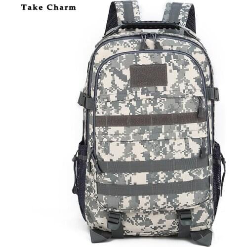 Jungle Camouflage Men Canvas Waterproof Outdoor Travel Backpack Quality Friction-resistant Youth Short-distance Mountain Bag