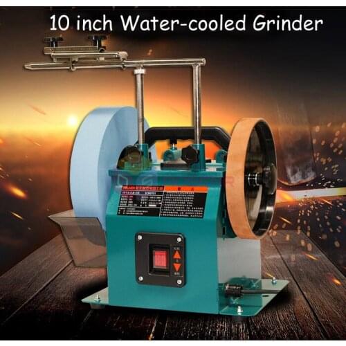 10'' Wet Bench Grinder Water-Cooled Grinder Electric Knife Sharpener Low Speed Grinding Machine 110V/220V