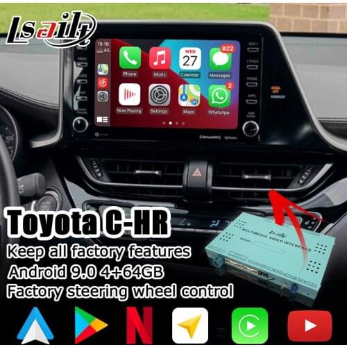 Android / Carplay interface box for Toyota C-HR CHR 2018-present video interface with GVIF Corolla Avalon RAV4 C-HR Sienna