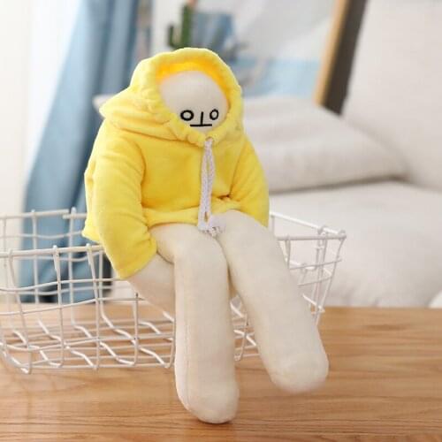 40cm WOONGJANG Dolls Plush Toys Banana Man Dolls Yellow Korea Popular Appease Dolls Birthday Gifts for Children Baby Banana Man
