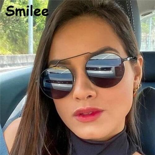 Fashion New Round Style Sunglasses Men Women Designer Metal Unique Frame High Quality Sun Glasses Mirror Lens UV400