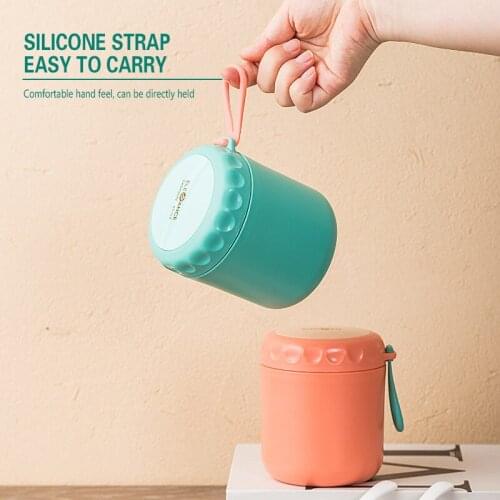 Mini Lunch Box Food Container with Spoon Stainless Steel Vaccum Cup Soup Cup Insulated Lunch Box taza desayuno portatil for Kids