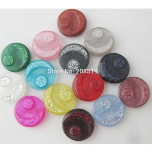 NBNOAG 15MM women dress buttons multicolors back hole sewing supplies