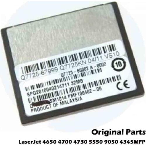 Original For HP 5550 4345 9040 4650 4700 4730 HP5550 HP4650 32MB Compact Flash Memory Card Q7725-67999 Q7725-60001 Q7725A Q2635A