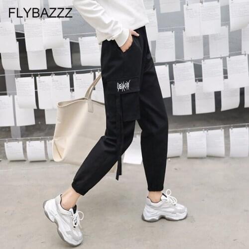 Casual Loose Pants Womens Sweatpants Joggers Plus Size Running Sports Sweat Pants 2019 Summer Autumn High Waist Trousers S-5XL