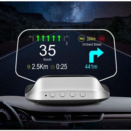 Heads up Display for Cars Navigation hud for car OBD+GPS Dual Mode Suspended Virtual Display Head Up Display Speedometer Mileage