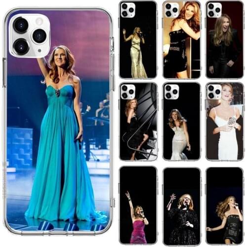 Celine Dion Phone Case Transparent for iPhone 6 7 8 11 12 s mini pro X XS XR MAX Plus cover funda shell