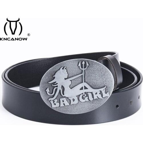 High Quality Belts For Women Luxury Brand Fashion Cowhide Belt Bad Girls Casual Waistband School Military Training Waist Strap