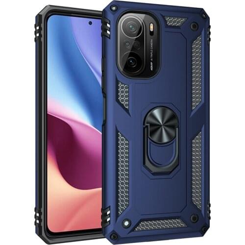 Luxury Armor Case For Xiaomi Poco X3 NFC F3 F2 Pro Magnetic Ring Holder Stand Phone Back Cover For Xiaomi Mi11 Mi 11i 11 Lite 5G