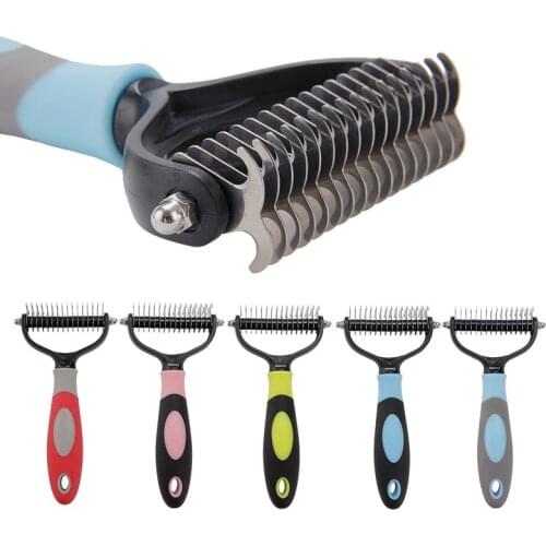 Quickly Open Knots Remove Floating Hair Clean Supplies Stainless Steel Pet Brush Comb Dog Clean Hair Removal Comb Pet Grooming