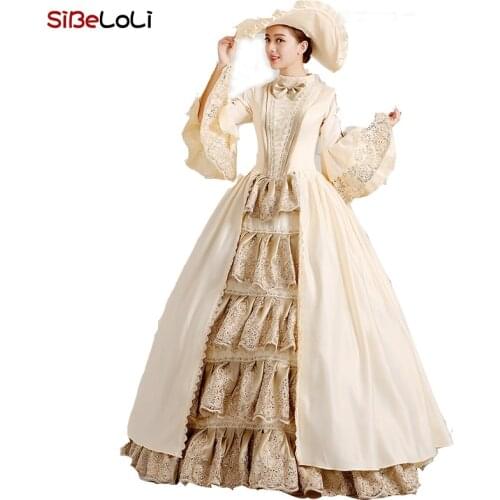 High-end Court Rococo Baroque Marie Antoinette Ball Dresses 18th Century Renaissance Historical Period Dress Victorian Gown