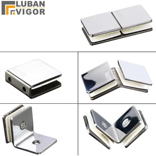 304 Stainless steel Square glass clamp,shower retaining clip,finish mirror surface,never rust, many shape,bathroom accessories