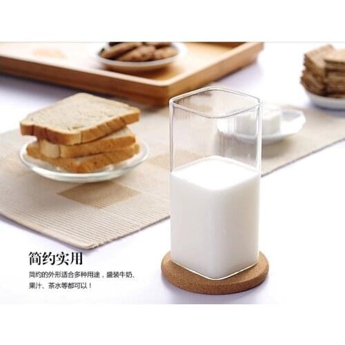 1pc Origami Style Glass Heat Resistant Insulated drinkware Cup Transparent Tea Coffee Ice Beer Cup Creative Milk Juice Mug set