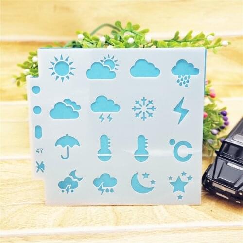 13*14CM The weather shield DIY cake scrapbook stencils hollow Embellishments printing lace ruler Valentines Day Cover template