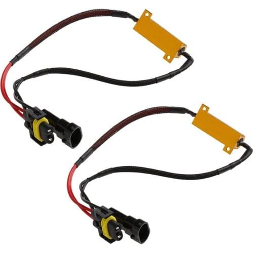 2 x H8 H11 LED Headlight Load Resistor Flicker Decoders Warning Canceler Harness for LED