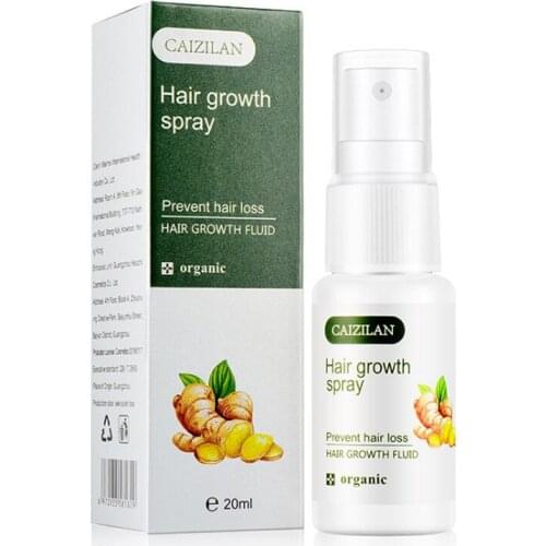 20ml Hair Growth Spray Ginger Serum Anti Loss Treatment Care Essence Strengthen Hair Root Nutrition Treat Scalp Hair Care