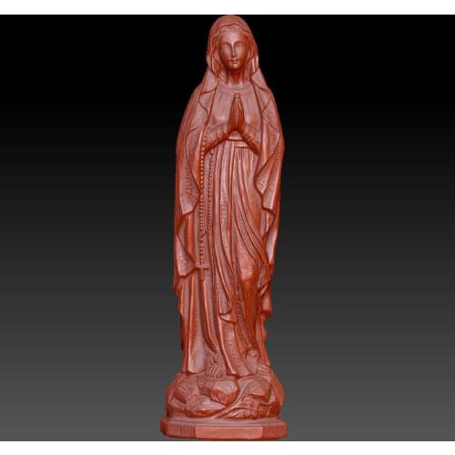 3D model for cnc or 3D printers in STL file format -Virgin Mary
