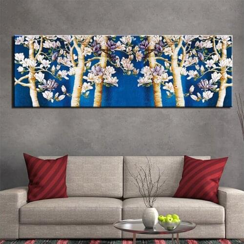 5D Diy Diamond Painting Modern Art Purple Flowers Trees Full Cross Stitch Diamond Embroidery Mosaic Room DecorationsZP-4247