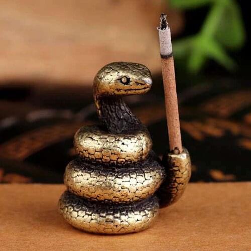 Antique bronze small animal 12 zodiac decoration incense insert Mini incense burner thread incenseburner incense insert