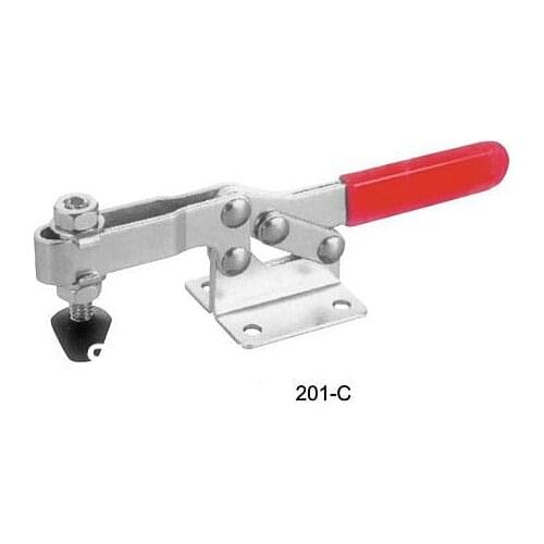 Quick Release Holding Horizontal Toggle Clamp 100Kg 220.5 Lbs Compact 201C Clamper Hand Tool Capacity Holding Flange Base