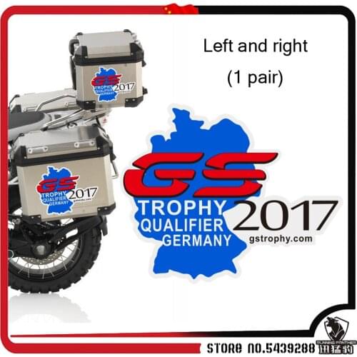 1 pair R 1200 GS Motorcycle Decal Sticker Aluminum Travelled Box Luggage Trunk Side Case For BMW R1200GS R1200 GS ADV Adventure