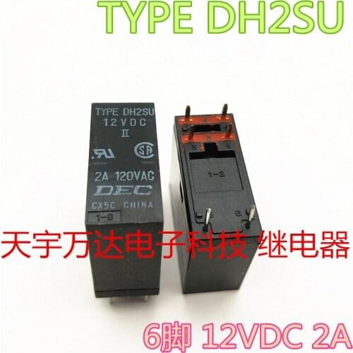 DH2SU 12VDC Relay 2A 120VAC 12V 6PIN