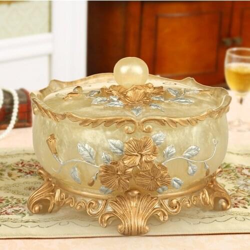 Home decoration accessorie European ashtray with cover living room personality trend glass ashtray office decoration big ashtray