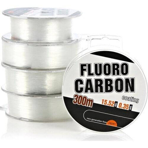 Fluorocarbon Coating Fishing Line Super Strong Nylon Fishing Line Carp Fishing Smooth Lines 300M 0.30-0.50mm 30-45LB Winter fish