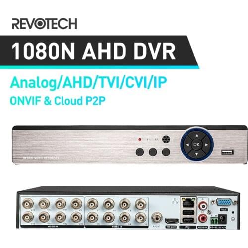 Hybrid DVR 16CH 5 IN 1 Video Recorder For AHD Camera Analog Camera IP Camera Onvif P2P H.264 VGA HDMI cctv system
