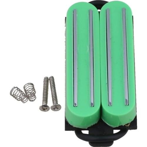 Green Electric Guitar Dual Rail Humbucker 4 Wires Pickup with 2 screws