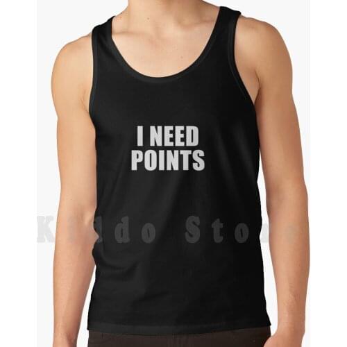 I Need Points Fpl White Design Tank Tops Vest Sleeveless Fpl Fantasy Premier Football Soccer Epl Var Captain