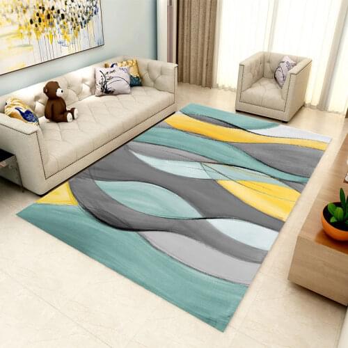 Geometry Pattern Carpet For Living Room bedroom Bedside sofa bay window Large Play Area Rugs Kids Room bay window doormat custom