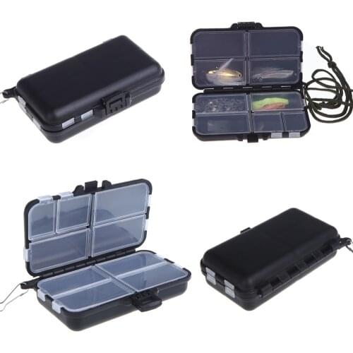 Lixada 27*18*4.7CM Fishing Box Double Sided Plastic Fishing Tackle Box 14 Compartments with Drain Hole 6 Pesca Accesorios
