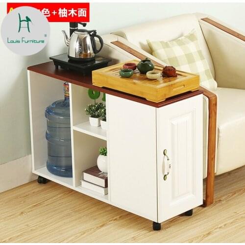 Louis Fashion Small Living Room Coffee Table Moving with the Corner of the Door