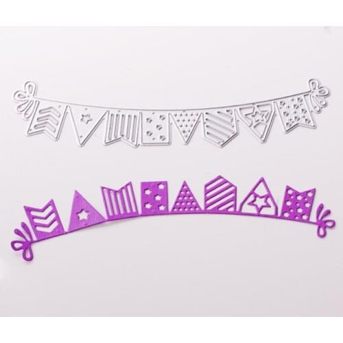 Metal Bunting paper die cutting dies for Scrapbooking/DIY Easter wedding Halloween Easter card