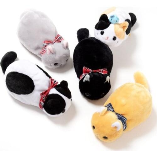 Kawaii Napping Cat Plush Pencil Cases for Girls Boys School Cosmetic Brushes Pen Daily Supplies Storage Pouch Cute Stationery