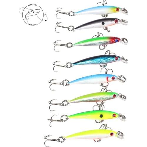 Mini Minnow Hard Bait Wobbler Sea Fishing Lure 100mm/2g Crankbait 3D Eyes Artificial Plastic Saltwater Artificial Trolling Decoy