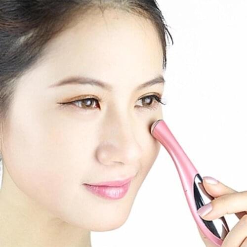 Mini Portable Handheld Ion Eye Vibration Massager Pen Skin Firming Care Tool Anti-Aging Wrinkle Dark Eye Circle Remover Pen