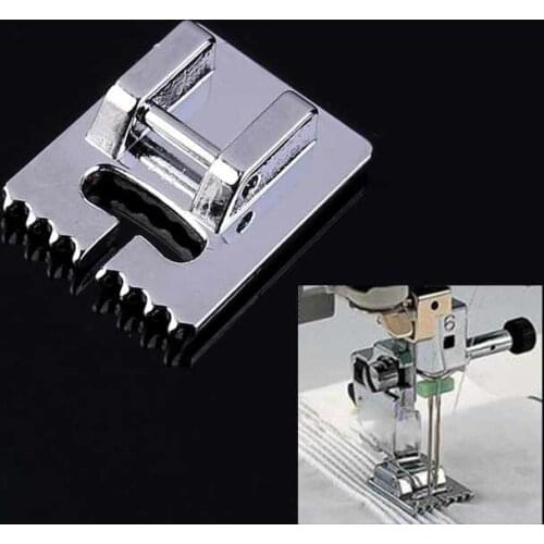 Pulaqi Multi-function Sewing Machines Grooves Household Sewing Machine Tank Presser Foot Useful Metal Walking Foot Accessories