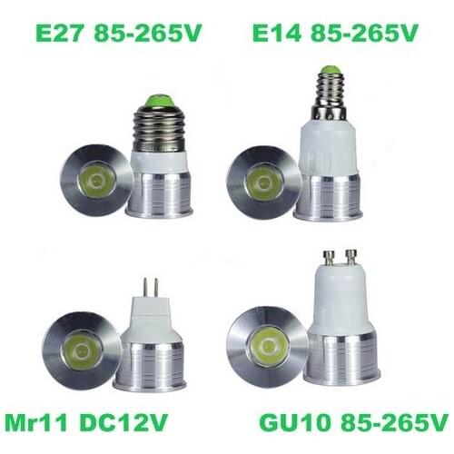 COB led spotlight 1W 3W led lights E27 GU10 GU5.3 110V 220V MR16 12V Cob led bulb Warm White Cold White lampada led lamp