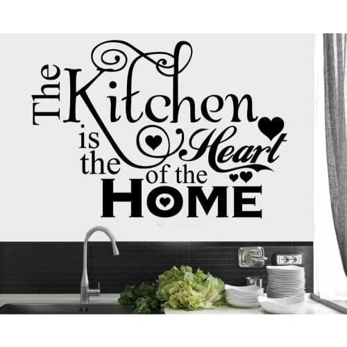 New Kitchen Home Quote Wall Sticker Vinyl Home Decoration Accessories Kitchen Dining Room Wall Decal Removable Modern Mural z031