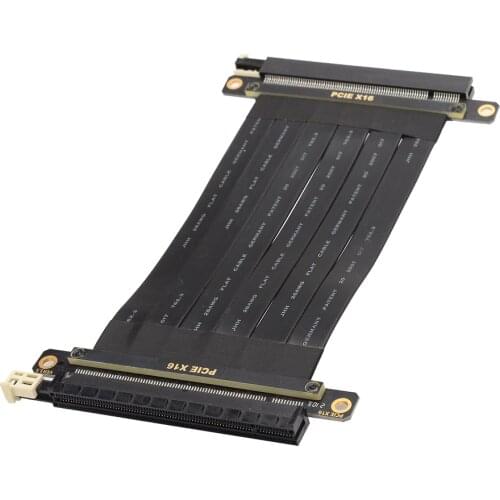 2021 New PCIe 3.0 X16 To X16 Female To Female Connector Riser Extender Signal Docking Cable TX-TX RX-RX Flexible Jumper Cables