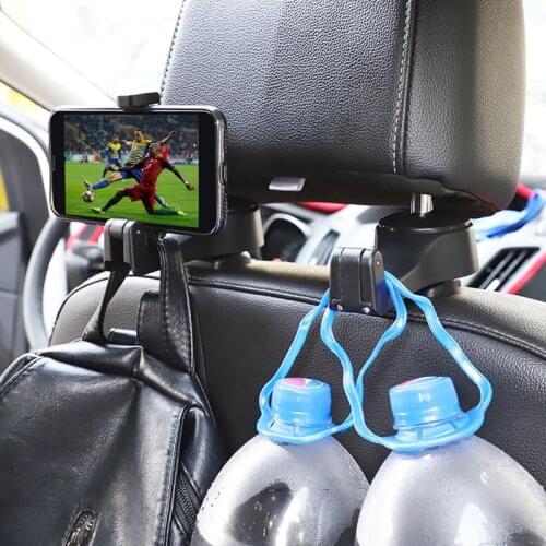 Car Back Seat Headrest Phone Holder Stand For KIA RIO Ford Focus Hyundai IX35 Solaris Mitsubishi ASX Outlander Pajero