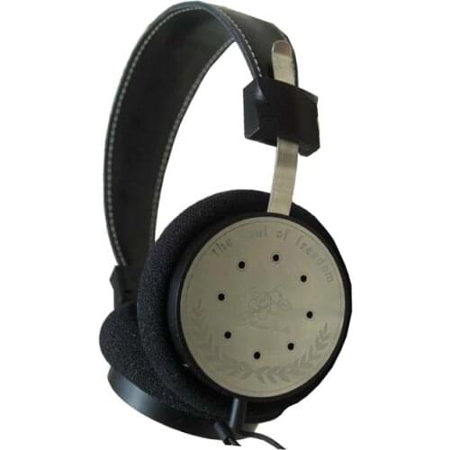Leather Head beam HIFI open Retro 3.5mm wired headphone For Zishan V2S Walnut V2 F2 V2S MP3