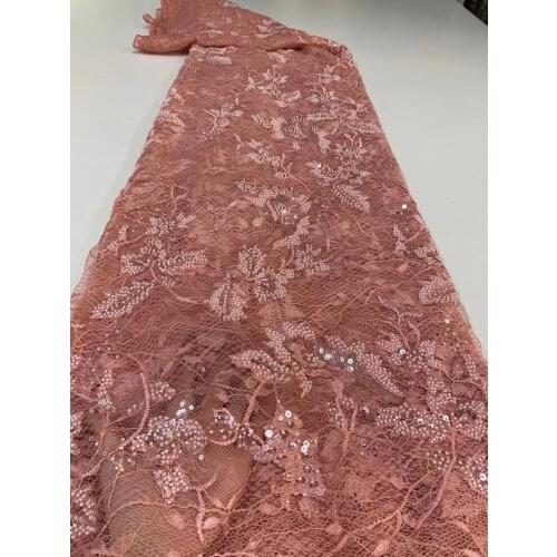 2021 Luxury Sequin Embroidery French Mesh Lace Latest African Laces Handmade Beaded Onion Dress Tulle Net Lace Fabric