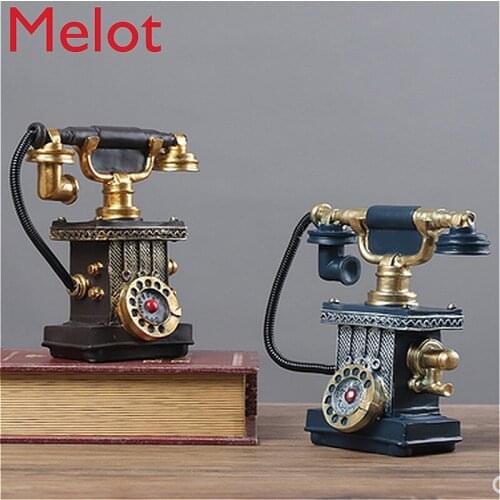 Handmade Retro Make Old Telephone Model Bar Cafe Wall Hanging Creative Photography Props Home Furniture Decoration Ornaments